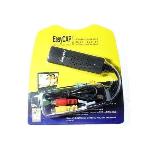 USB 2.0 EasyCAP TV/DVD/VHS Video & Audio Capture Adapter for PC & Laptop
