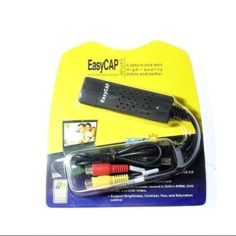 USB 2.0 EasyCAP TV/DVD/VHS Video & Audio Capture Adapter for PC & Laptop