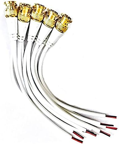 BNC Connector 10 pieces - White