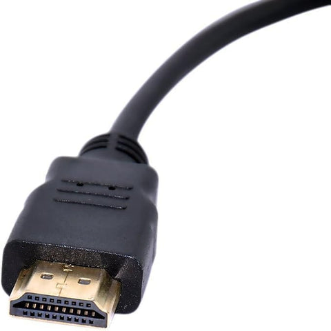 VGA To HDMI Output 1080P HD TV AV HDTV Audio Converter Adapter With USB Cable Black