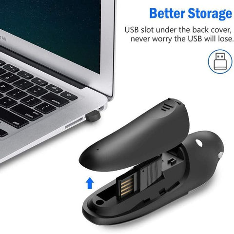 2.4Ghz Wireless Presenter Laser Pointer Pen Black/Grey