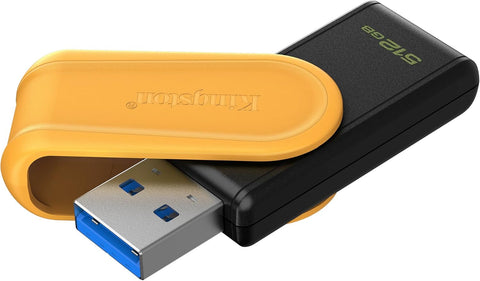 Kingston DataTraveler Exodia S USB Stick - 512GB - USB 3.2 Gen 1 - USB Type A - Black/Yellow - DTXS/512GB