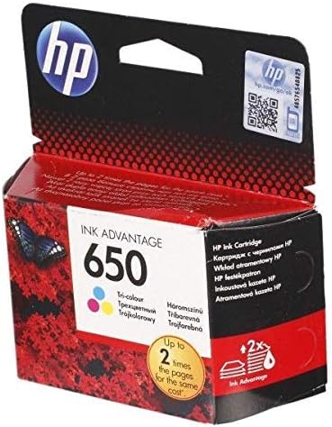 HP 650 Ink Cartridge, Tri-Color, CZ102AK