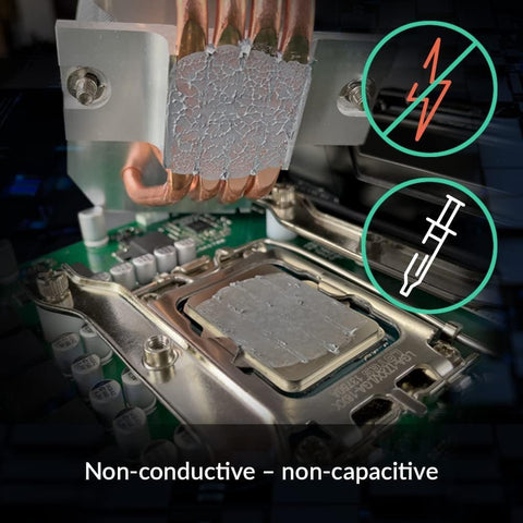 MX-4 CPU Grease, 4g High Thermal Grease, Improved Thermal Diffusion Efficiency for CPU/GPU, Low Thermal Resistance, Low Viscosity, Long Term Non-Cure, Non-Conductive,