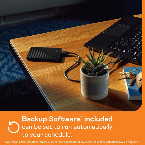 4TB My Passport Portable External Hard Drive with backup software and password protection, Black - WDBPKJ0040BBK-WESN 4 TB