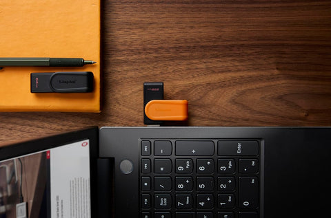 Kingston DataTraveler Exodia S USB Stick - 64GB - USB 3.2 Gen 1 - USB Type A - Black/Black - DTXS/64GB