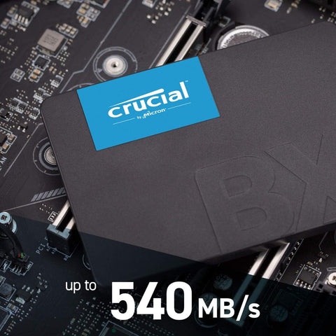 BX500 SATA 2.5" Internal SSD, 2TB Capacity, 540 Mb/s Sequential Read, 500 Mb/s Sequential Write, 720TB TBW SSD Endurance, Black | CT2000BX500SSD1 2 TB