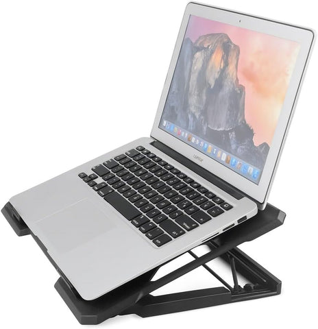GT-89 Laptop Cooling Fan - 17 Inch Large Fan 140mm Quiet - Five Angles Ergonomic Design with LED Light - Compatible with Various Devices