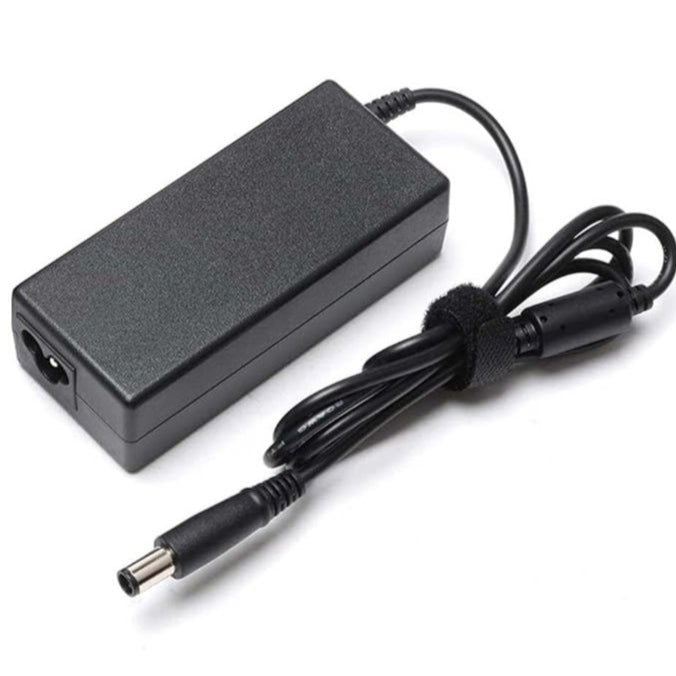 Black HP 19V 4.74A 90W laptop adapter charger with a 7.4 x 5.0mm connector, compatible with HP Pavilion DV4, DV5, and DV6 series laptops