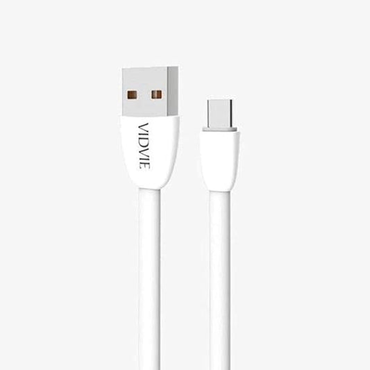 Vidvie CB411T Fast Charging Cable Type C White - WORLD TRADE FOR COMPUTER 