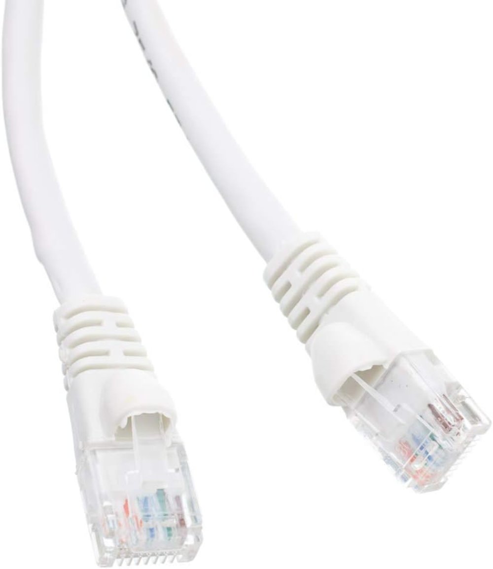 سلك توصيل Cat6 UTP بطول 1 متر باللون الأبيض