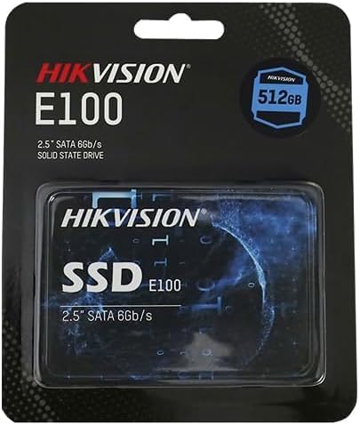 محرك أقراص صلبة داخلي HIKVISION E100 2.5 بوصة SATA 6Gb/s SSD سعة 512 جيجابايت 512 جيجابايت