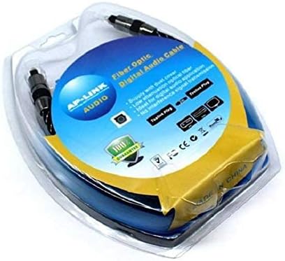 Black 2M fiber optic digital audio cable with a 7mm thickness, ideal for home theaters, gaming consoles, and high-quality sound systems