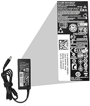Dell Laptop Charger 19.5V 3.34A 65W Big Pin – Power Adapter for Dell Inspiron, Latitude, and Vostro Laptops