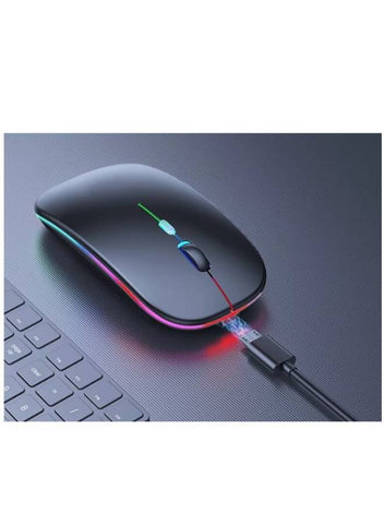 Wireless Computer Mouse W10 – Rechargeable, Slim, Silent, Multicolor