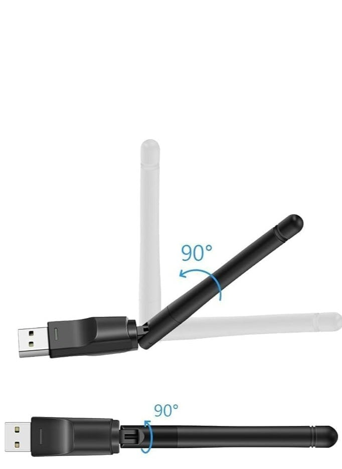 150Mbps USB WiFi Adapter – RT5370 Wireless Network Card for Desktop & Laptop