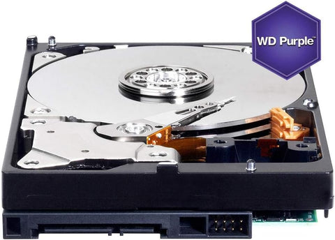 Surveillance Hard Disk Drive Silver/Purple  8TB