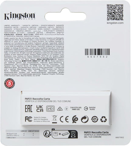 Kingston DataTraveler Exodia S USB Stick - 512GB - USB 3.2 Gen 1 - USB Type A - Black/Yellow - DTXS/512GB