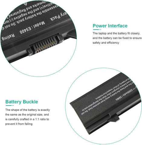 ASUNCELL Laptop Battery for DELL Latitude E5400 E5500 E5400N E5410 E5500N E5510 KM668 KM742 KM752 KM760 KM970 MT186 MT332 RM649 RM6566 RM661 RM668 PW640 PW649 PW651 WU841 WU843 WU852