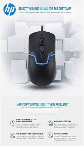 M100 Wired Optical Mouse Black
