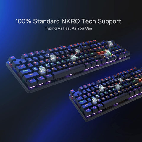 Redragon K608 Valheim Mechanical Gaming Keyboard, Tactile Brown Switch, 104 Keys, LED Rainbow Backlit, Wired, Full-Key Rollover, Ergonomic, for Office and Gaming, US QWERTY