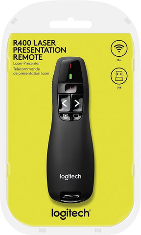 R400 Wireless Laser Presentation Remote Black