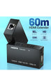 HDMI Extender, 1080P HDMI Transmitter and Receiver Up to 60 Meters(196ft), HDMI Ethernet Sender Repeater Over Singal RJ45 Cat5e/Cat6/Cat7 Ethernet LAN Cable, HDMI to RJ45 and RJ45 to HDMI Transmitter