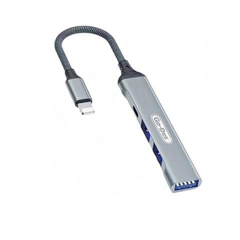 GO-DES 4-in-1 Multifunction Docking Station USB Hub, compact and portable, designed for fast data transfer and multiple device connectivity