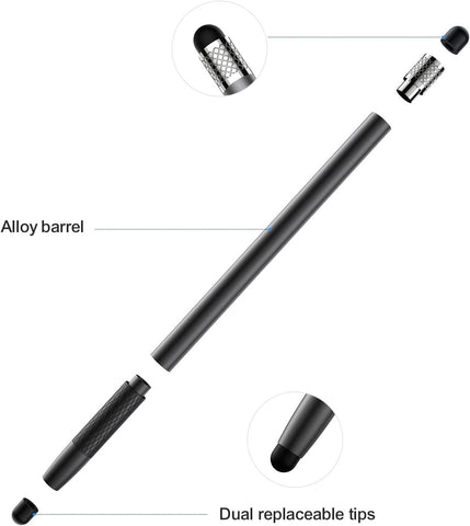 JOYROOM Passive Capacitive Soft Touch Stylus pens for touch screens Pen For iPad & iPhones Black