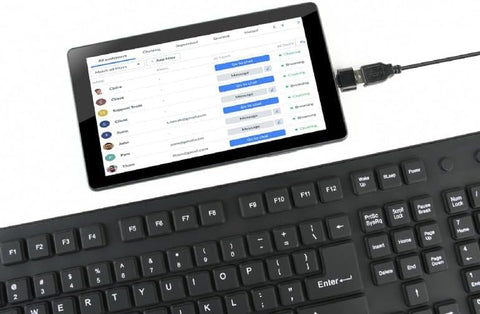 Black FLEXIBLE 85 Keys Silicone Keyboard USB Wired Waterproof Folding Key Board for PC Desktop Laptop