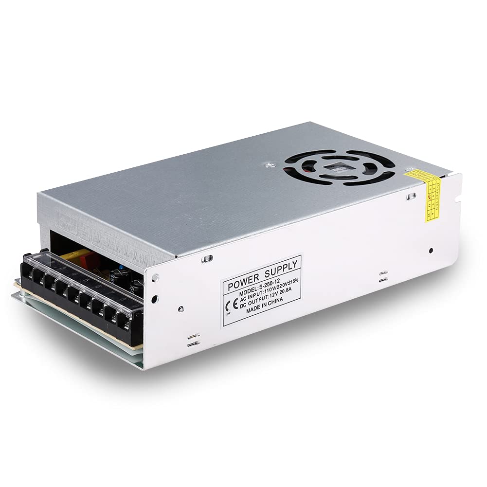GENERIC AC 110V/220V to DC 12V 240W 20A Switching Power Supply Dual-InWORLD TRADE FOR COMPUTER -LAPTOPGENERIC AC 110V/220VThis GENERIC AC 110V/220V to DC 12V 240W 20A Switching Power Supply is the perfect power transformer for your 3D printer. It features a smart switch design that conv