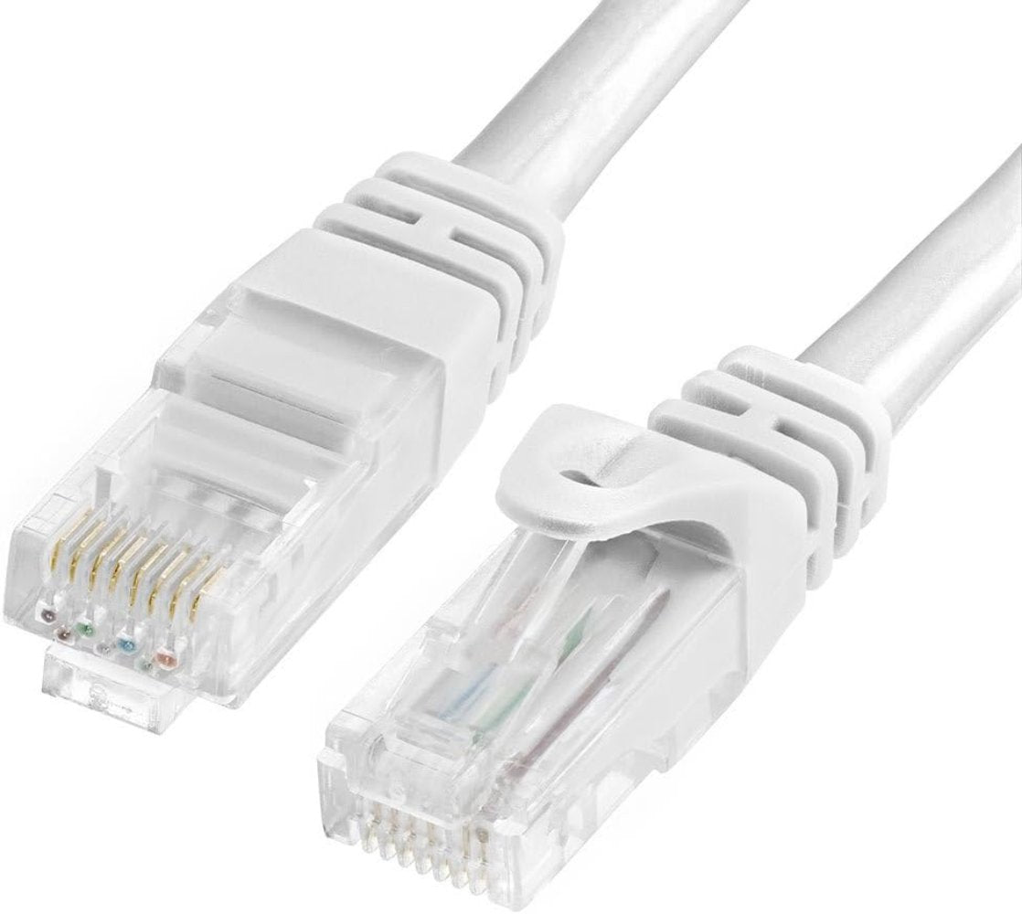 سلك توصيل Cat6 UTP بطول 1 متر باللون الأبيض