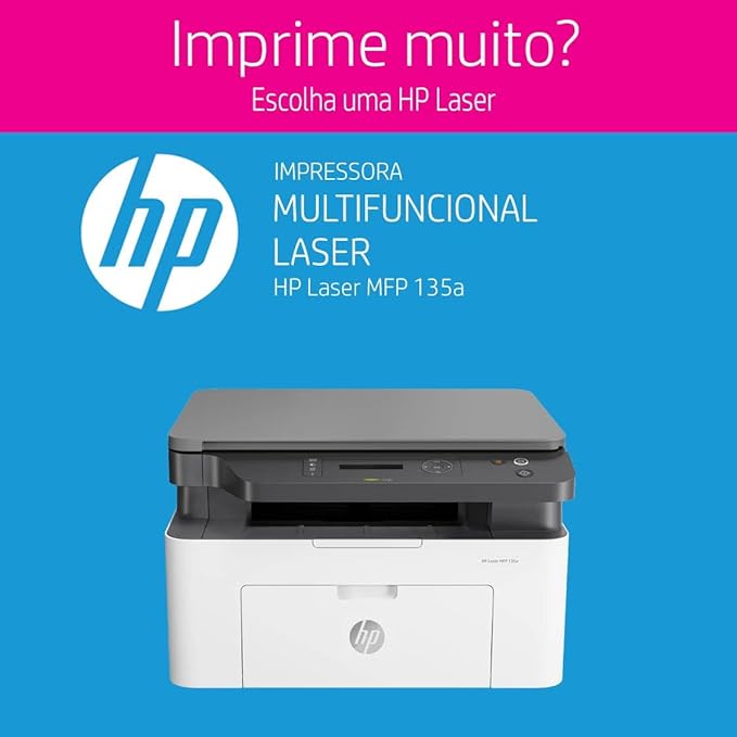 HP Laser MFP 135A Print/Copy/Scan/Multi-Functional All in One Office Printer White - WORLD TRADE FOR COMPUTER 