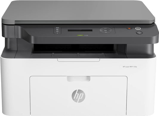 HP Laser MFP 135A Print/Copy/Scan/Multi-Functional All in One Office Printer White - WORLD TRADE FOR COMPUTER 