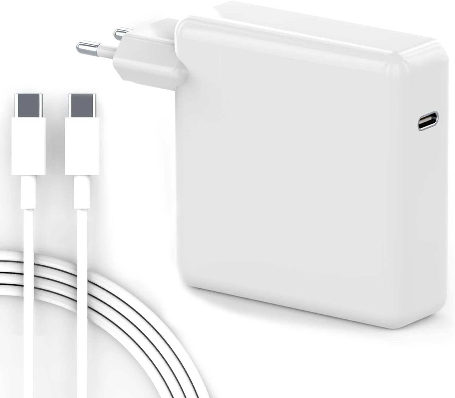 61W USB-C Power Adapter with 2M Cable – Compatible with MacBook Pro, MacBook Air M1, and MacBook 12-Inch