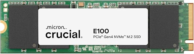E100 SSD M.2 NVMe PCIe Gen4 Internal SSD, Up to 4,700MB/s - 480 GB