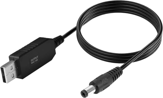 مصدر طاقة USB DC 5V إلى 12V لأي جهاز توجيه