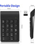 Number Pad Wireless Numeric Keypad Numpad 18 Keys with a 2.4GHz USB Receiver ,Portable and Upgraded 10-Key Financial Accounting Numeric Pad for Surface Pro/laptops/desktops/PC