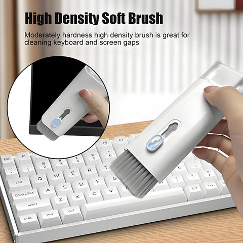 7 in 1 Electronic Cleaner Kit, Keyboard Cleaner Kit with Brush, 3 in 1 Cleaning Pen for Airpods Pro, Multifunctional Cleaning Kit for Earphone, Keyboard, Laptop, Phone, PC Monitor(blue)