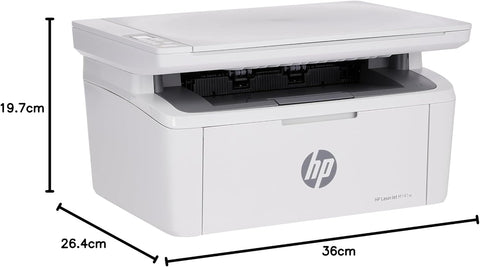 LaserJet MFP M141W Printer, Print/ Scan / Copy, Wireless Printing, Up to 20 ppm Print Speed, 8,000 pages Duty Cycle, 150 Sheet Input Tray, 600 x 400 dpi Copy Resolution 7MD74A White