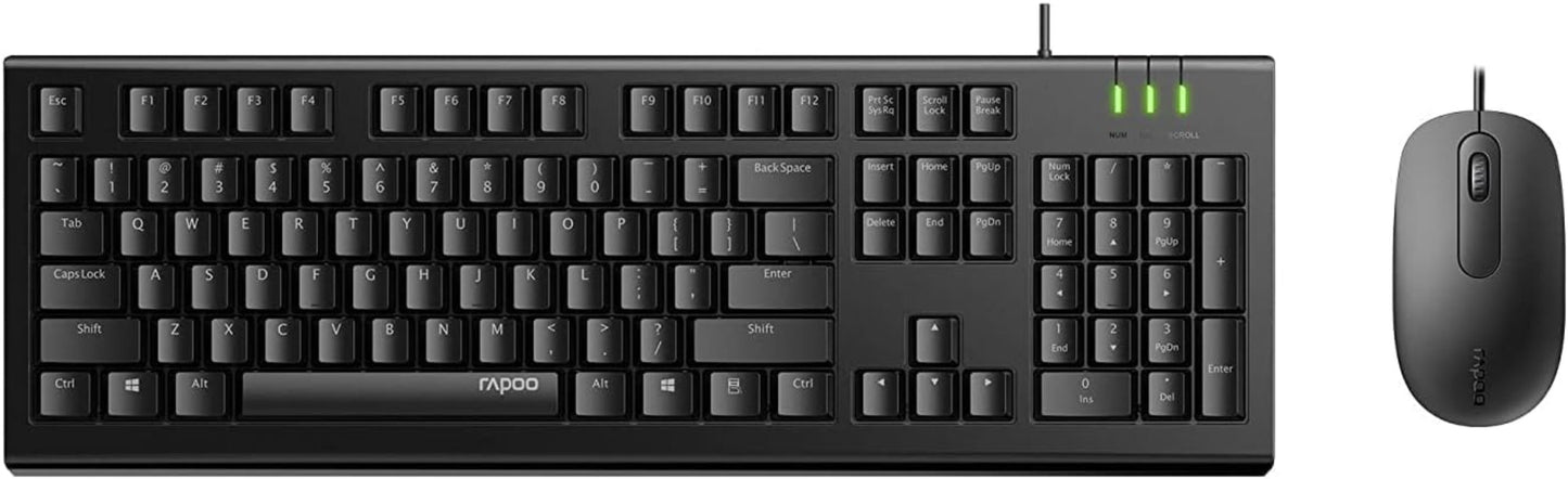 X120 PRO Wired Keyboard And Mouse Black