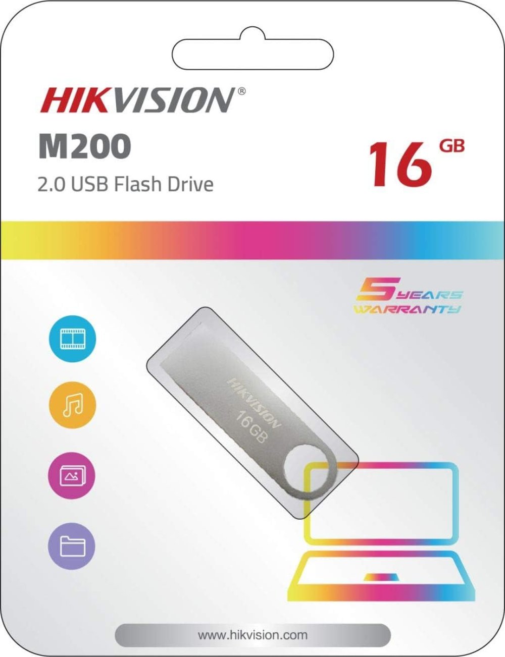 HIKVISION M200 16GB Metal USB 2.0 Flash High Speed Drive Disk Memory USB Storage, ransfer Speeds Up To 100MB/s 16 GB - WORLD TRADE FOR COMPUTER 