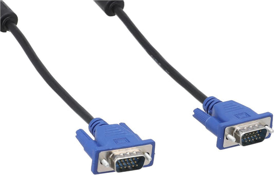 VGA Male To Male Extension Cable Black/Blue