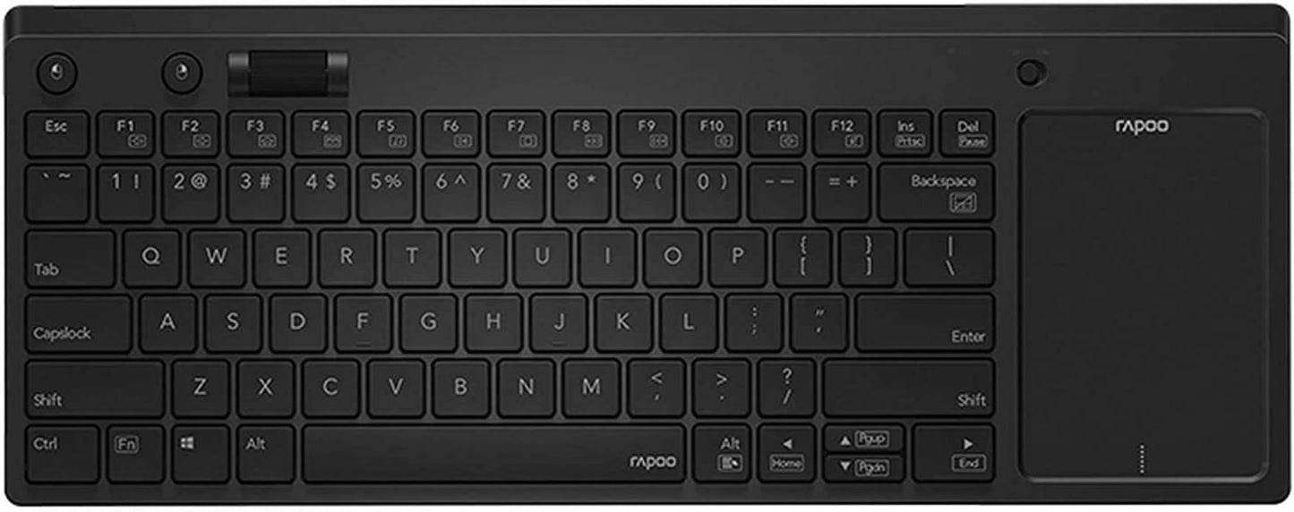 RAPOO K2800 Wireless Keyboard with Touchpad - (Arabic/English) Black - WORLD TRADE FOR COMPUTER 