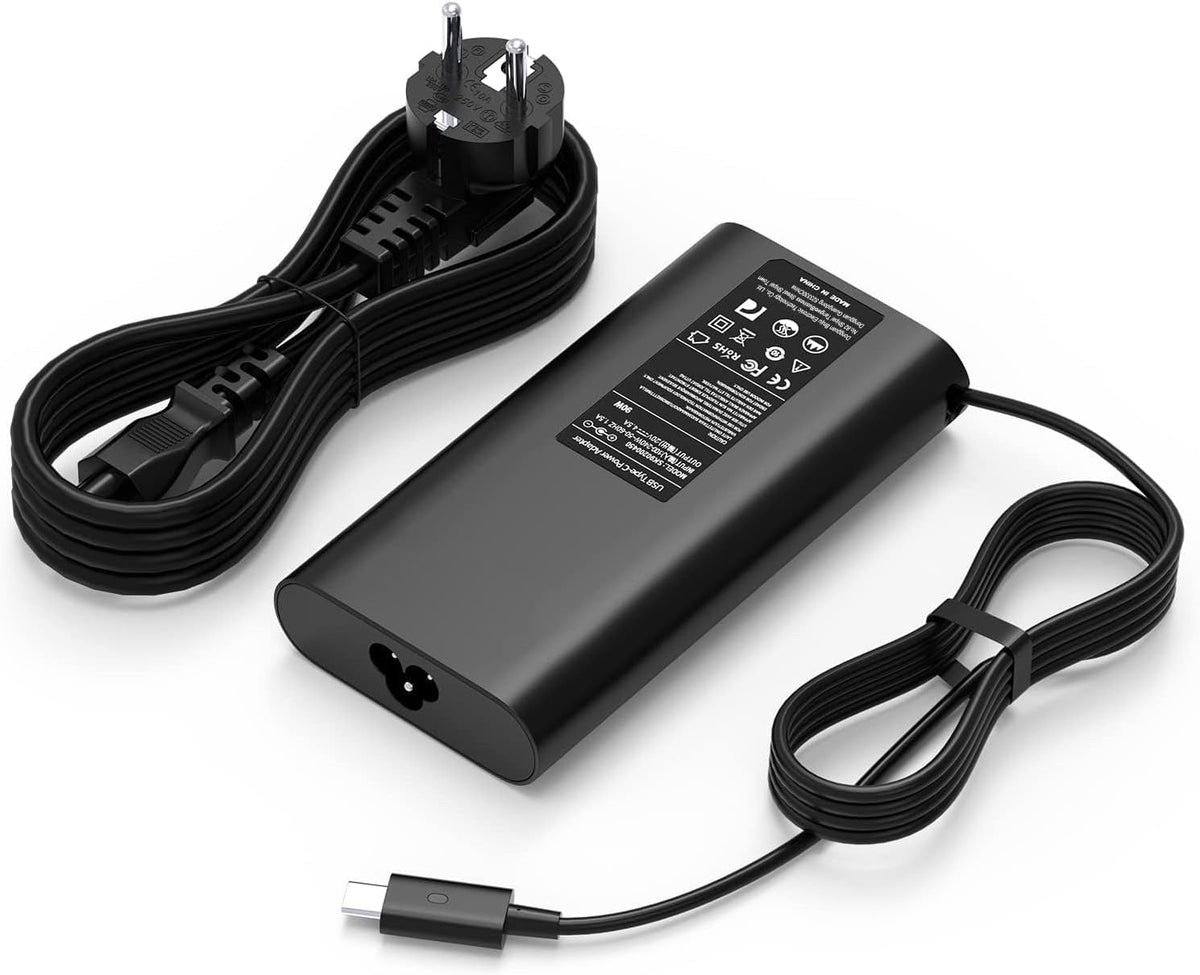 65W USB-C Charger for Dell Latitude & Dell XPS Laptops – Fast Type-C Power Adapter for Efficient Charging

