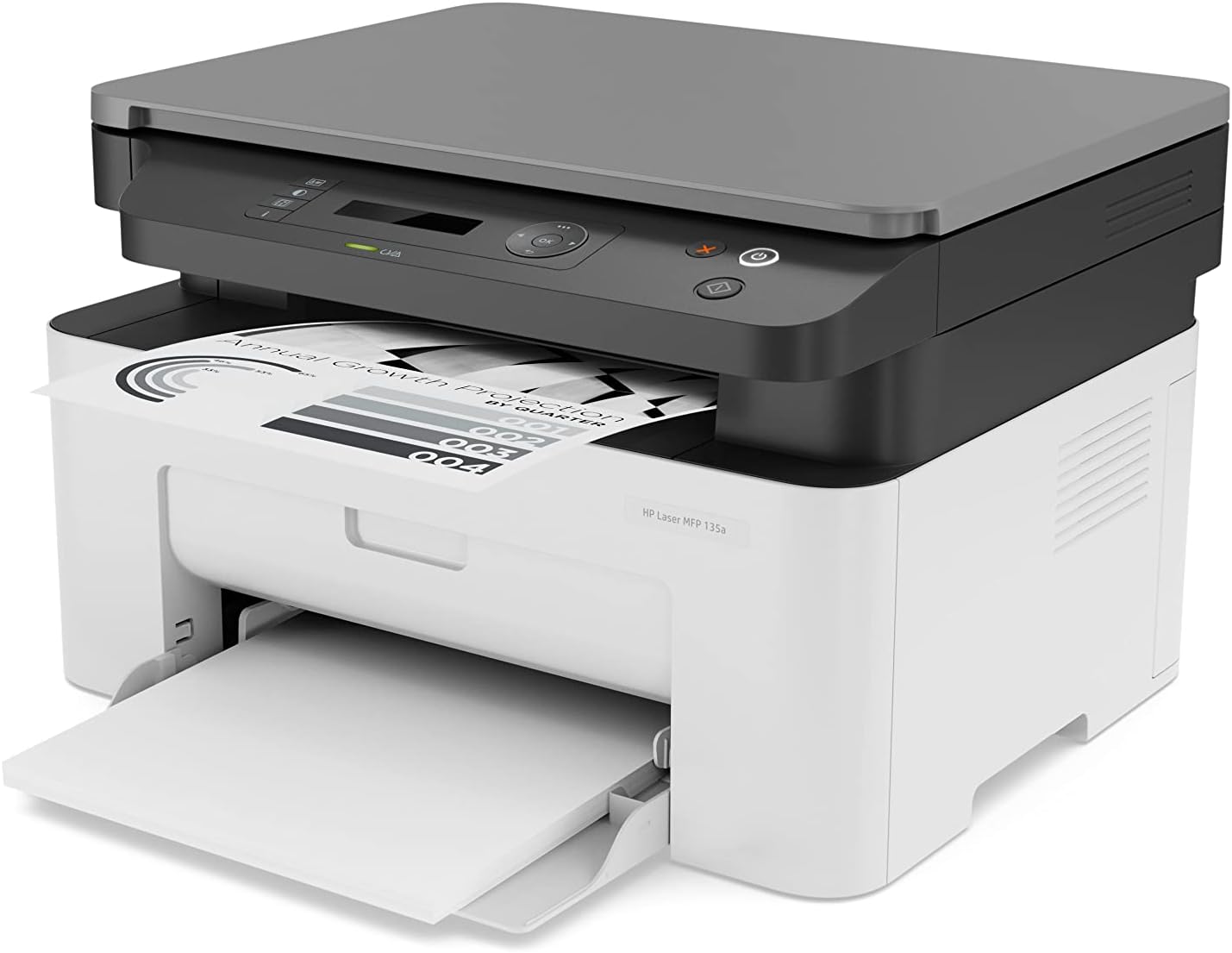 HP Laser MFP 135A Print/Copy/Scan/Multi-Functional All in One Office Printer White - WORLD TRADE FOR COMPUTER 