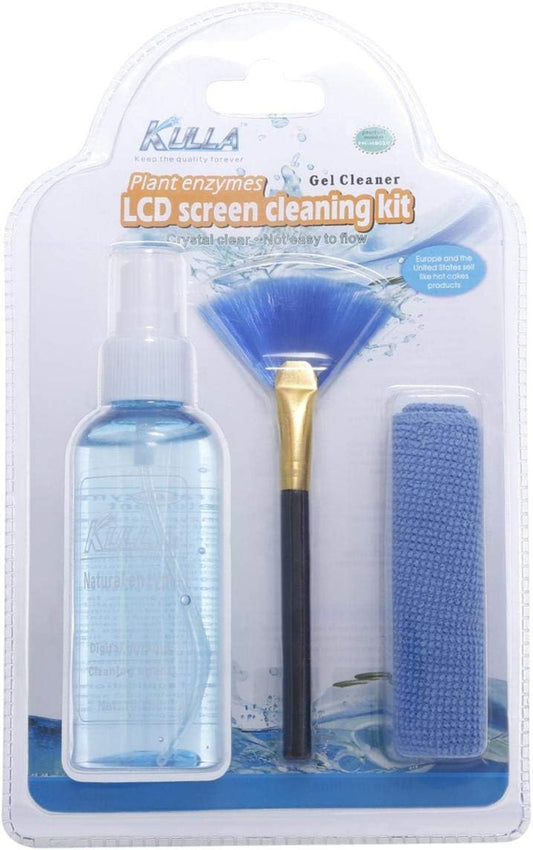 LCD Screen Cleaning Kit For Pc And Laptop Blue