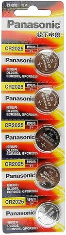 PANASONIC BATTERIES CR2032 LITHIUM BATTERY, 3V, COIN CELL (5 pieces)