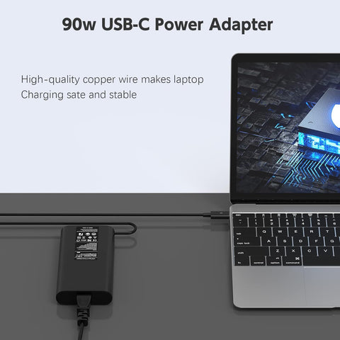 65W USB-C Charger for Dell Latitude & Dell XPS Laptops – Fast Type-C Power Adapter for Efficient Charging

