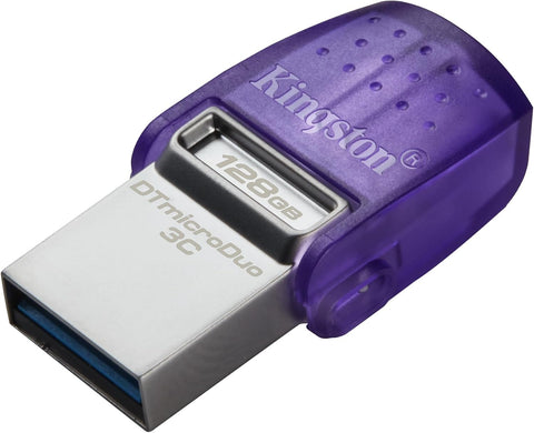 DataTraveler MicroDuo 3C 128GB USB-A/USB-C 200MB/s Flash Drive DataTraveler MicroDuo